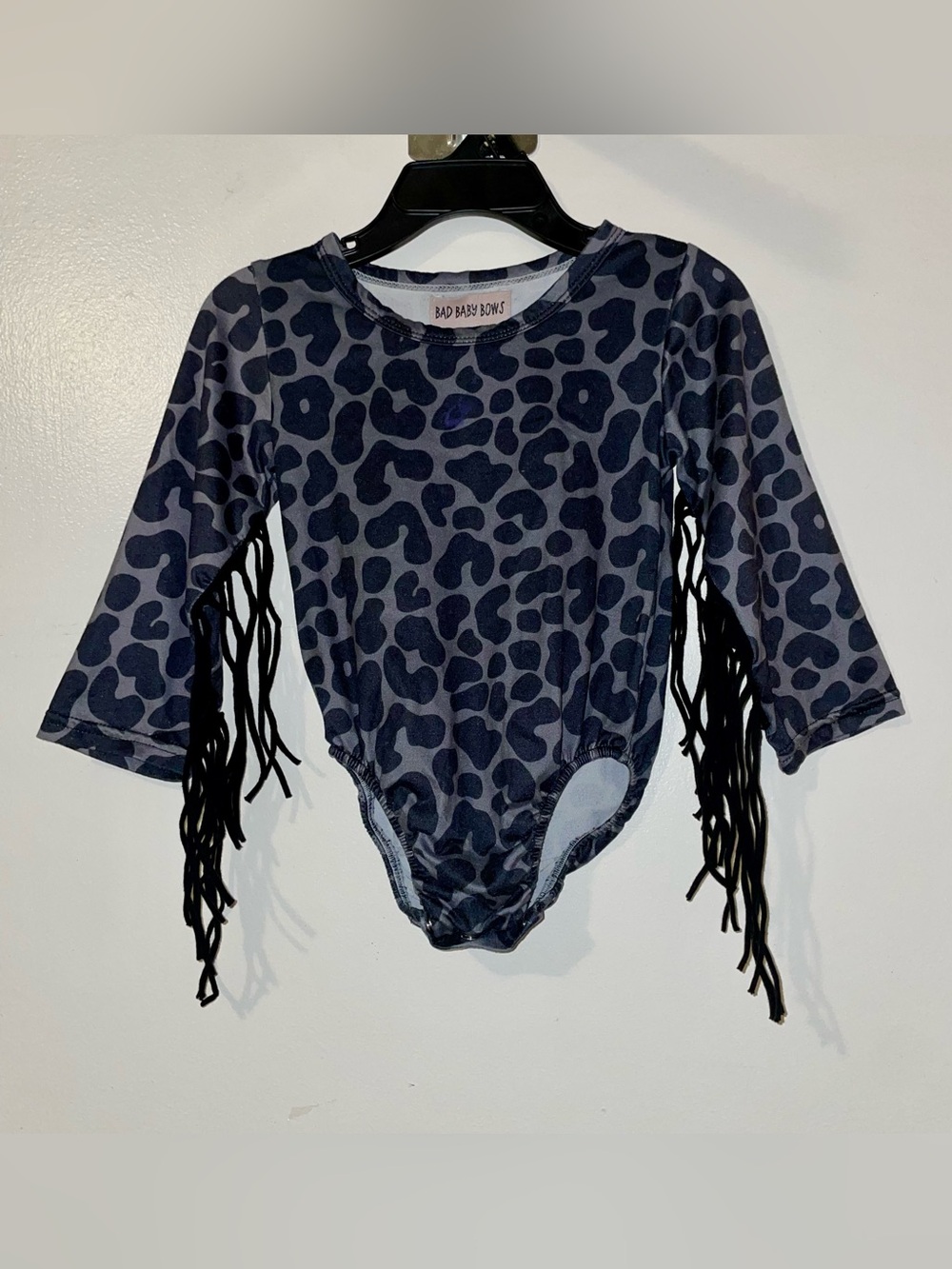 Cheetah Print Fringe Romper